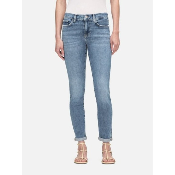 Frame Le Garçon Cropped‎ Jeans Low Rise Daphne Blue Size 26 - Picture 1 of 13